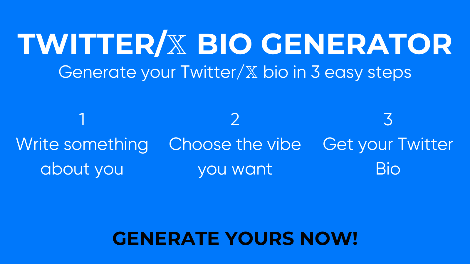 Twitter Bio Generator Hypefury