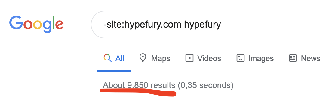 Google search results on Hypefury