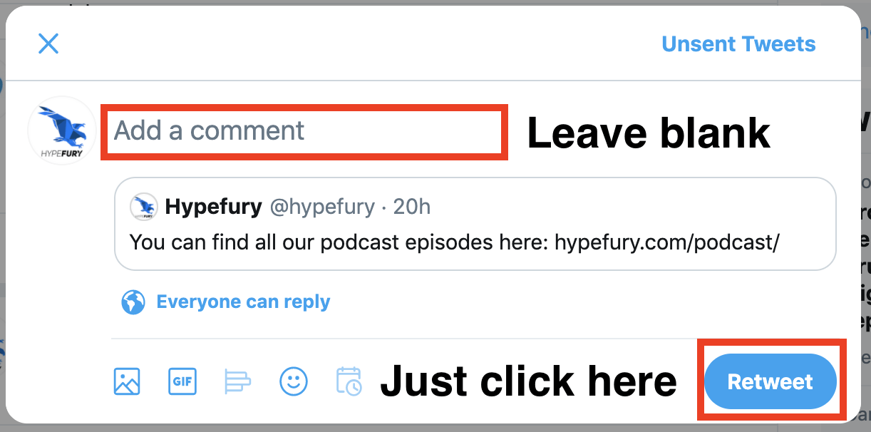 How To Retweet Without Quote Hypefury