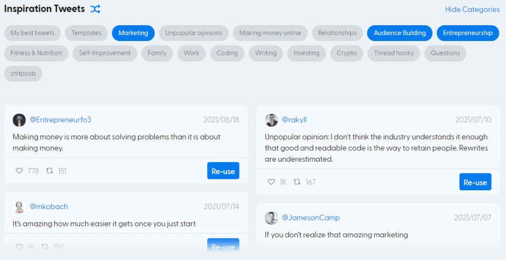 inspiration box hypefury