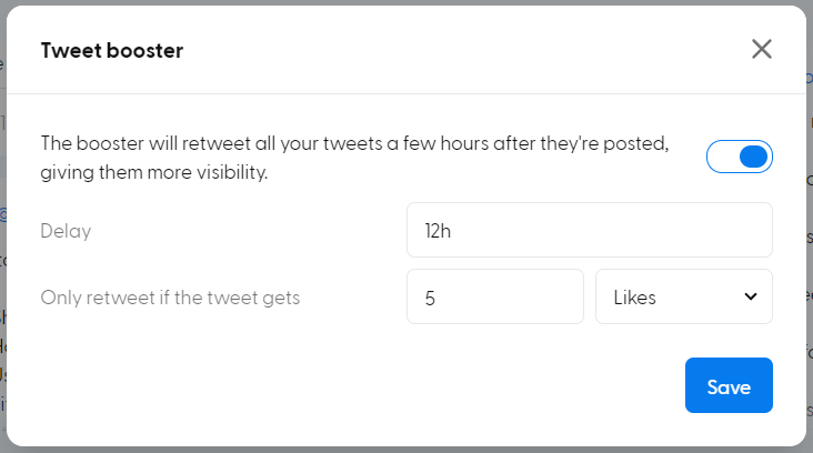 tweet booster hypefury