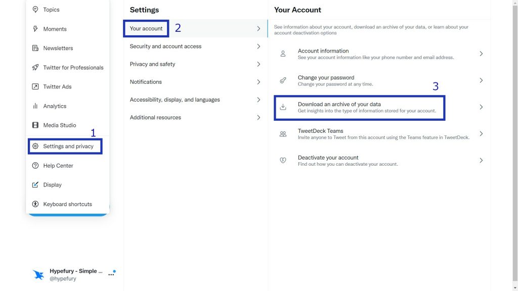 repurpose content _ download Twitter archive