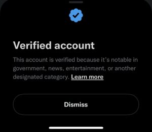 Twitter Verified Account