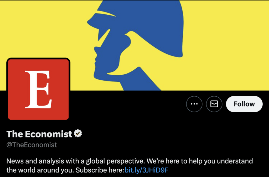 the economist twitter account