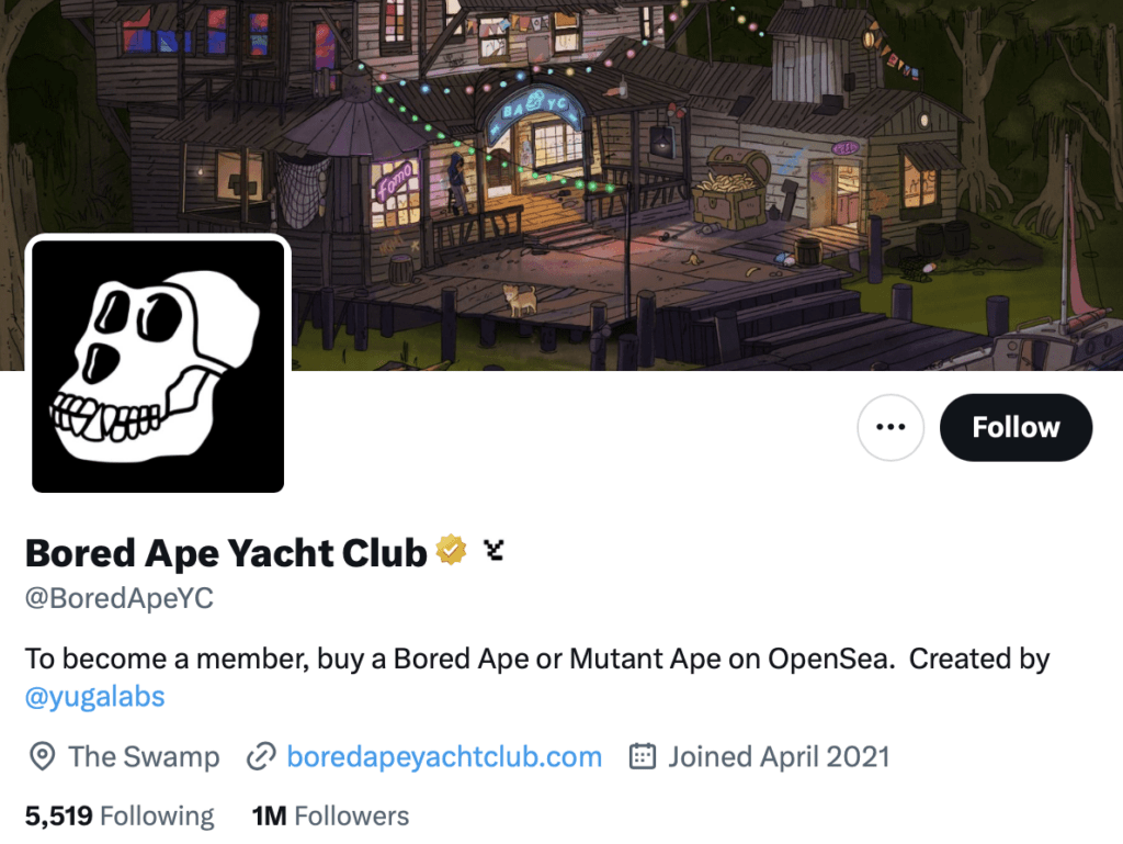 bored ape yacht club twitter