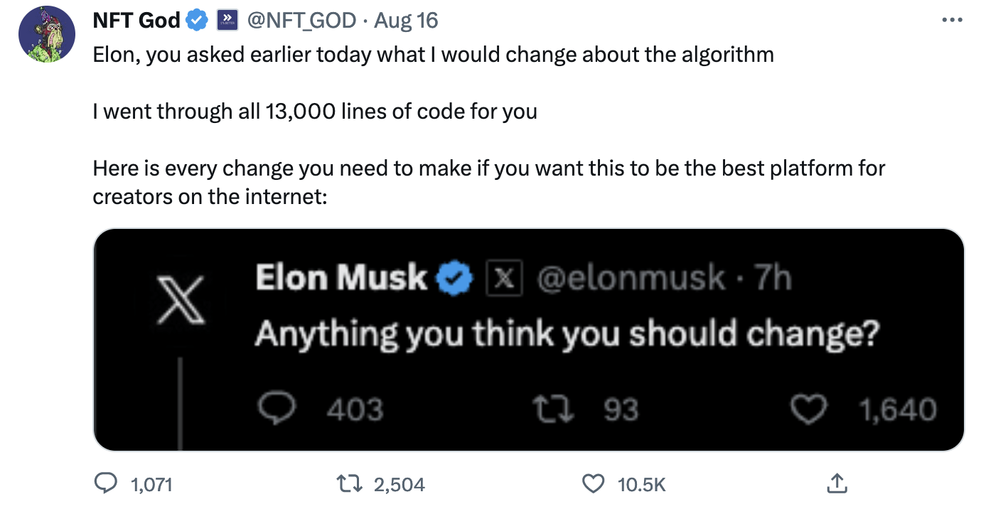 NFT_GOD Elon Musk Chat