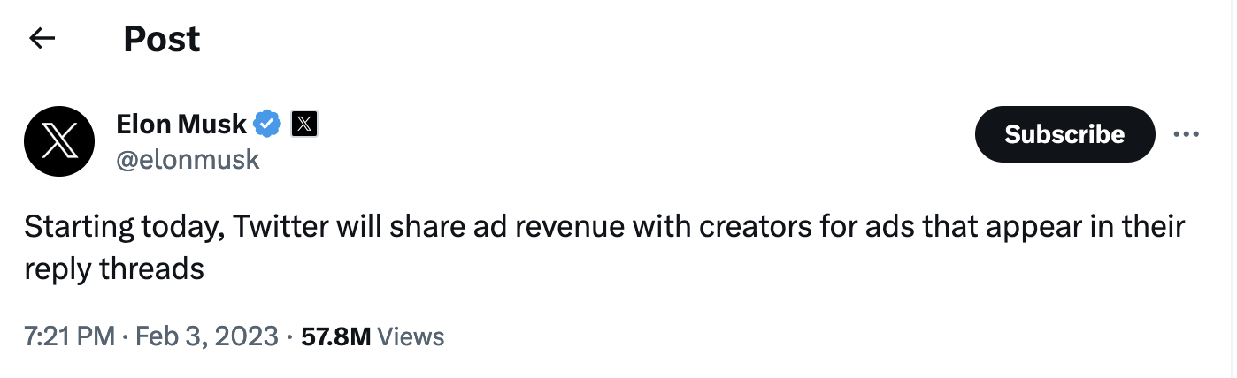 X Ad Revenue