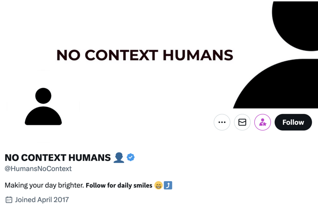 No Context Humans