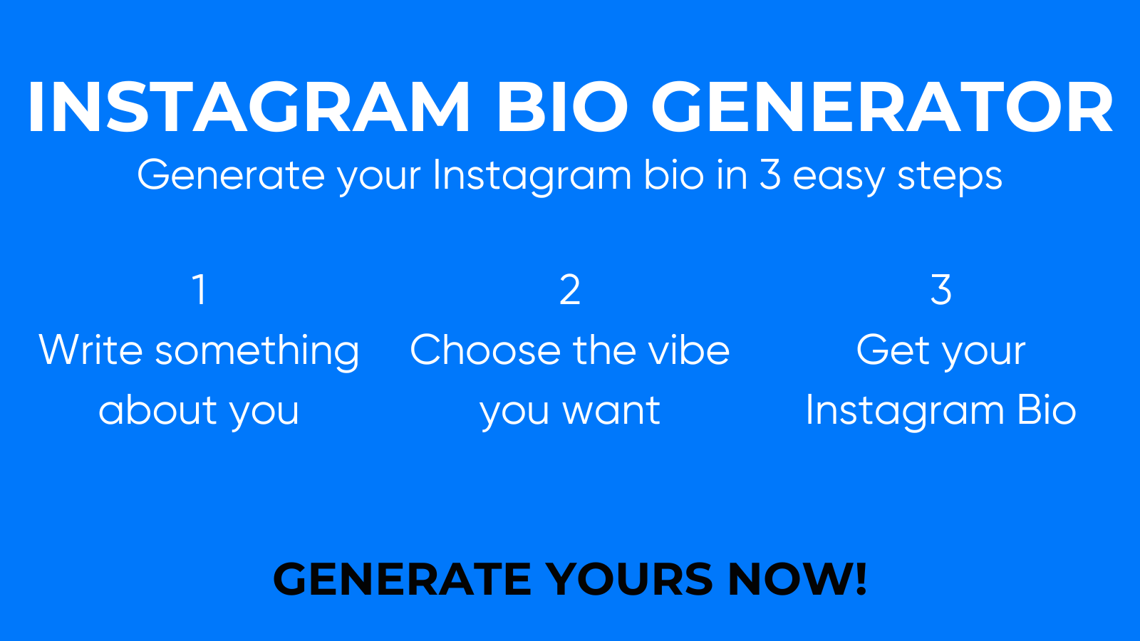 instagram biography generator