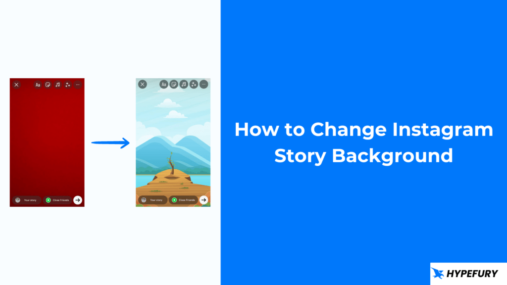 How to change Instagram story background