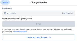 change handle bluesky