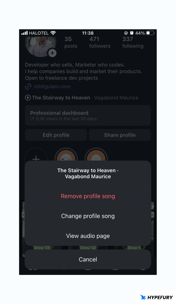 How to Add Music to Your Instagram Profile 11 Instagram profile edit music