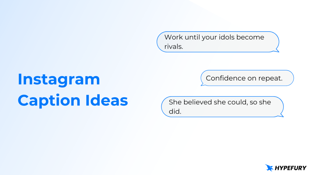 Instagram caption ideas