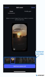 Ig Thumbnail How to Add and Change Your Instagram Reels Thumbnail/Cover Image in ...