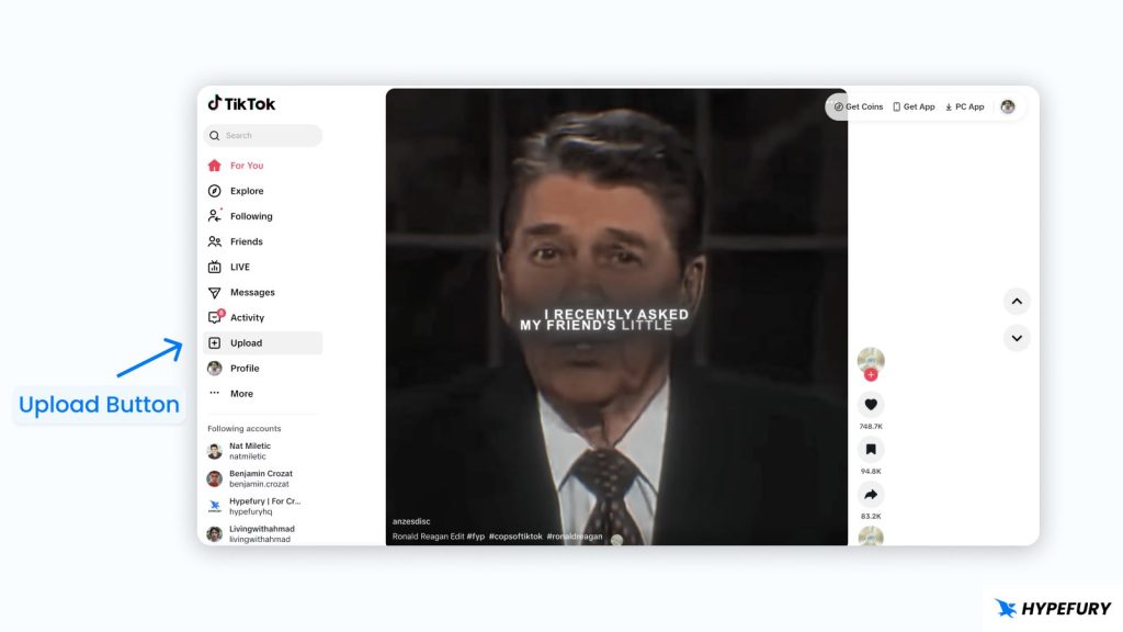 How To Schedule TikTok Posts for Free 2 TikTok home page schedule button