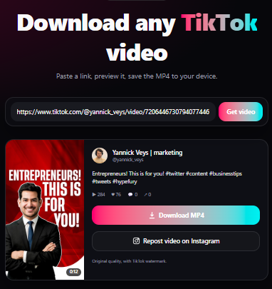 How to Download a TikTok Video in 2026 3 TikTok video downloader