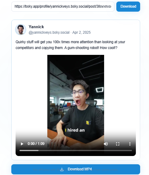 How to Download a Bluesky Video in 2026 3 Hypefury Bluesky Video Downloader